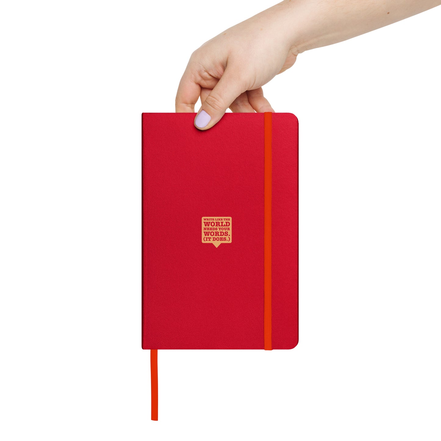 "Write Like the World Needs Your Words" Notebooks (orange)