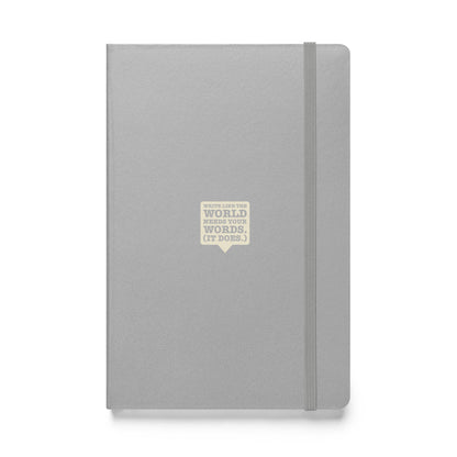 "Write Like the World Needs Your Words" Notebooks (cream)