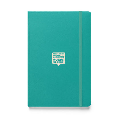 "Write Like the World Needs Your Words" Notebooks (cream)