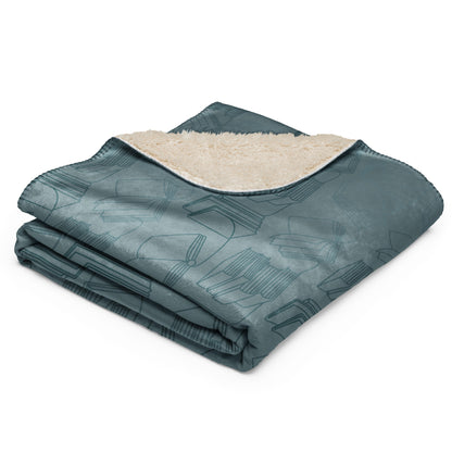 "Just Books" Sherpa Throw
