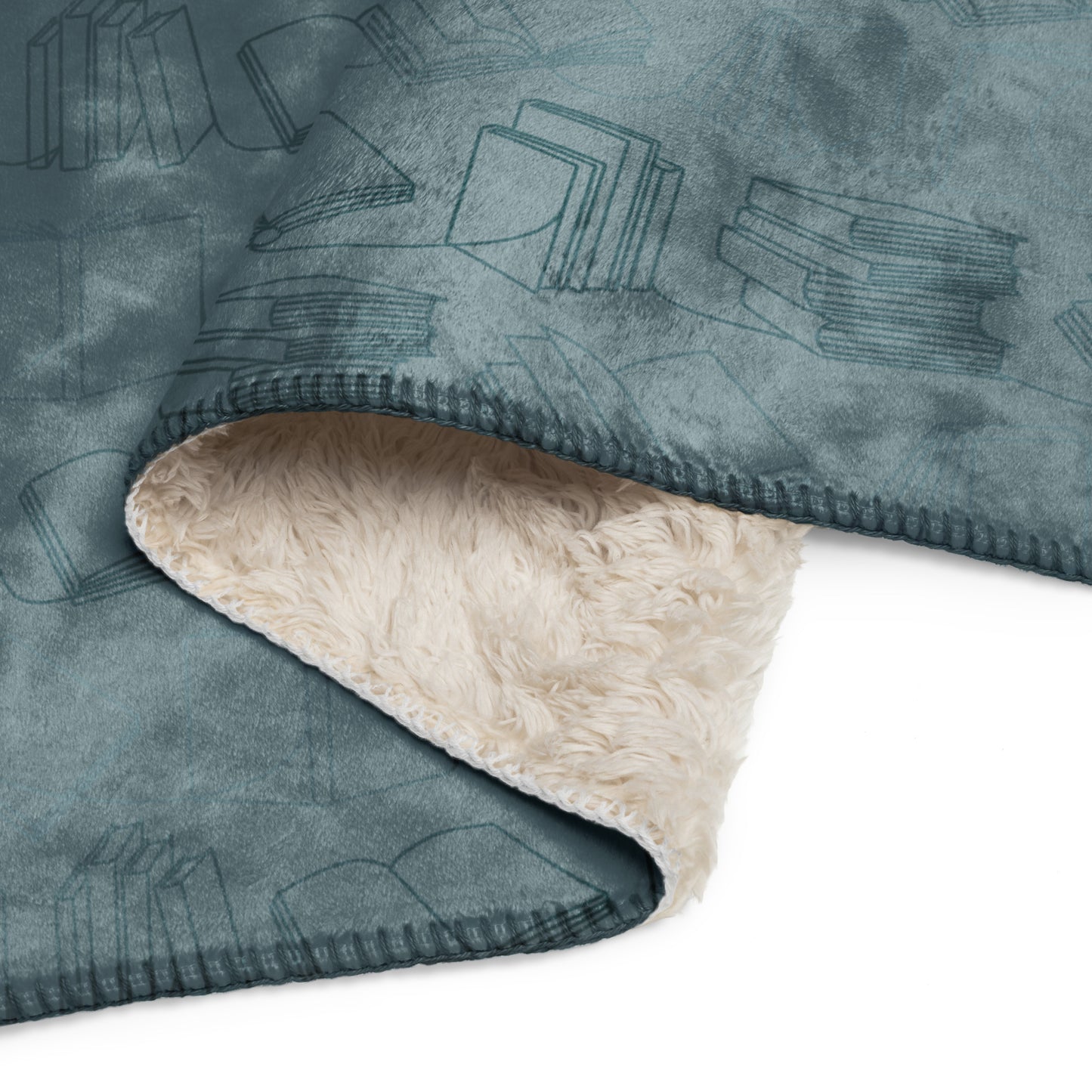 "Just Books" Sherpa Throw